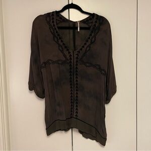 Free People Embroidered Top